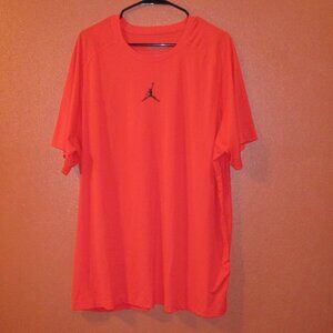 Jordan Training Dri Fit Woman 3X Large Red Black Short Sleeve Shirt